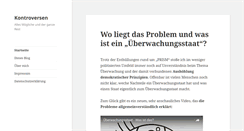 Desktop Screenshot of kontroversen.de